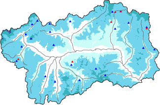 Snow depth + data ≥ 2000m