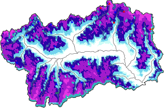 Snow depth + data ≥ 2000m