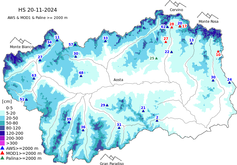 Altezza neve+dati ≥ 2000m