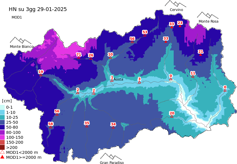 New snow 3 days