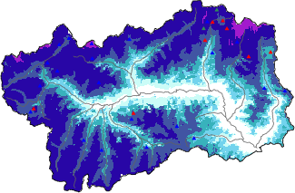 Enneigement + données ≥ 2000m