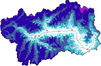 Enneigement + données < 2000m