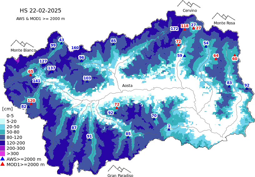 Altezza neve+dati ≥ 2000m