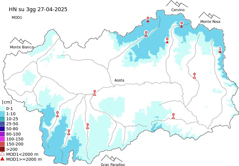 New snow 3 days