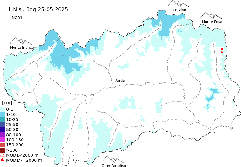 New snow 3 days
