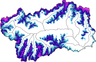 Snow depth + data ≥ 2000m