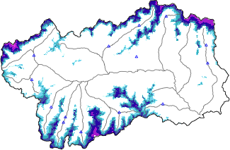 Enneigement + données < 2000m