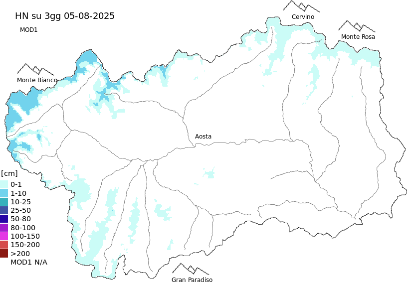 New snow 3 days