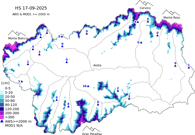 Altezza neve+dati ≥ 2000m