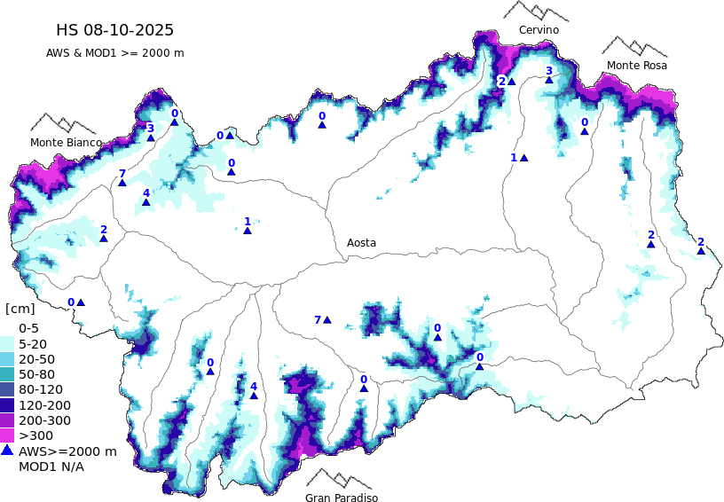 Altezza neve+dati ≥ 2000m