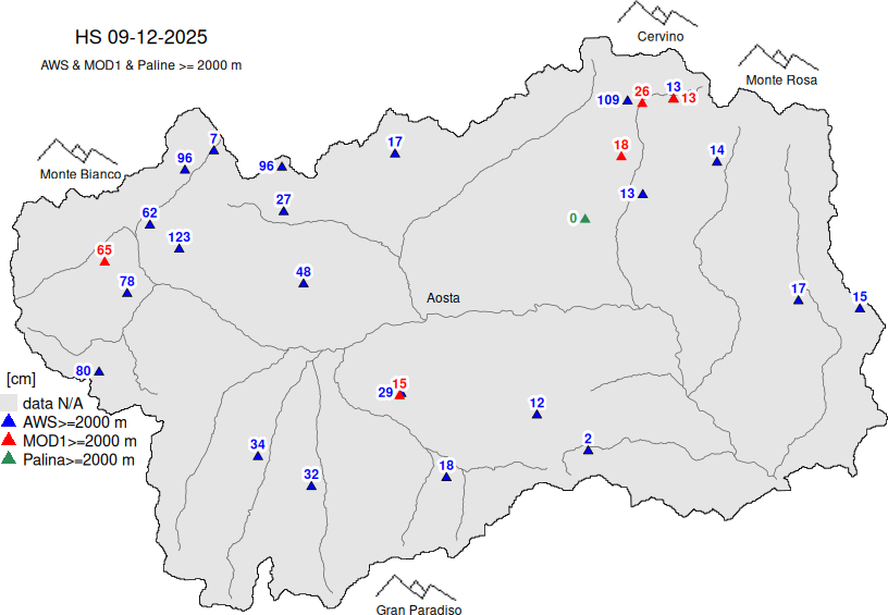 Altezza neve+dati ≥ 2000m