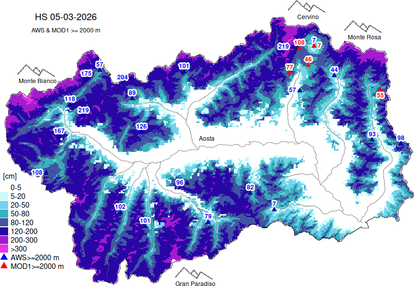 Altezza neve+dati ≥ 2000m