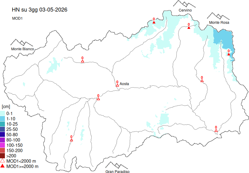 New snow 3 days
