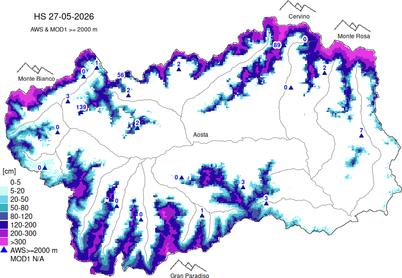 Altezza neve+dati ≥ 2000m