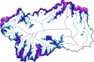 Enneigement + données ≥ 2000m