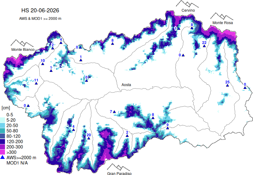 Altezza neve+dati ≥ 2000m