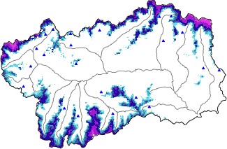 Snow depth + data ≥ 2000m