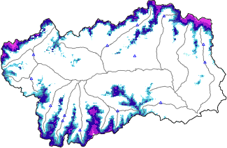Snow depth + data < 2000m