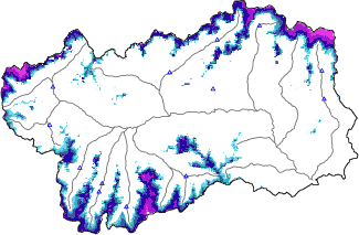 Enneigement + données < 2000m