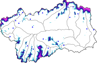 Snow depth + data ≥ 2000m
