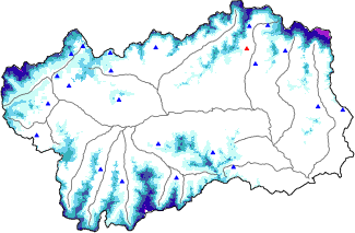 Snow depth + data ≥ 2000m